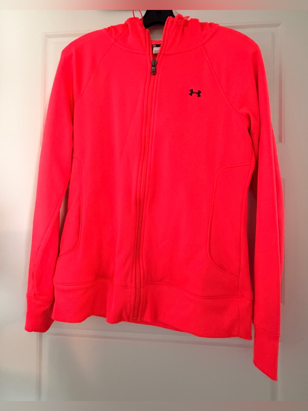 Under Armour Hot Orange Zip Hoodie MED